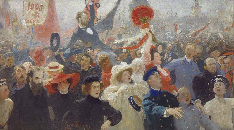 Ilya Repin 17 October 1905,